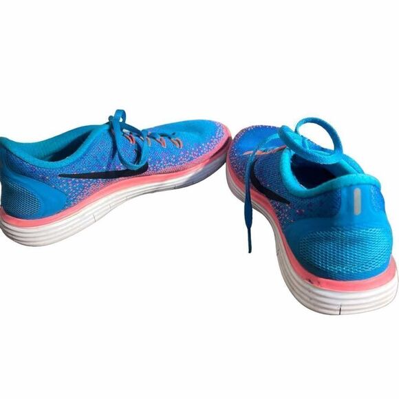 Nike Free Run Distance-Women's S 6 Blue and Pink Running Jogging Shoes sneakers - Picture 7 of 11